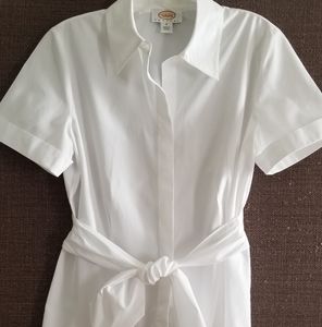 Talbots, white blouse, size 8